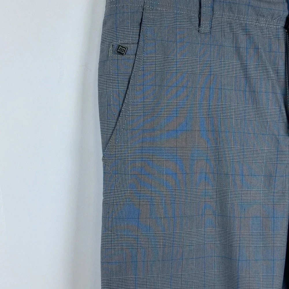 Men's Straight Leg Plaid Dress Pants